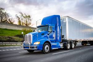 commercial truck on highway