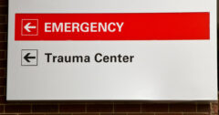 emergency room sign